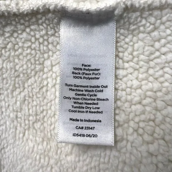 T by Talbots Women's 3X Creamy Fleece Jacket Full Zip Mock Neck Cozy Comfy - Picture 7 of 10